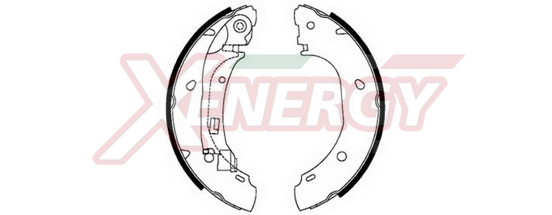 AP XENERGY X50364: Set saboti frana 254mm