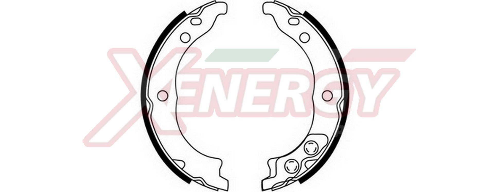 AP XENERGY X50445: Set saboti frana, frana de mana 172mm