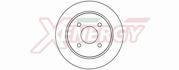 AP XENERGY X601062: Disc de frână Ř: 253mm, plin, Ř: 253mm, lacuit