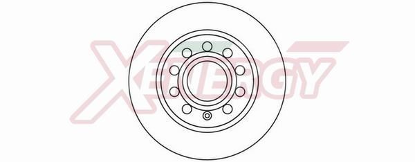 AP XENERGY X601120: Piduriketas Ø: 253mm, täis, Ø: 253mm, värvitud