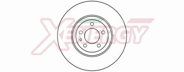 AP XENERGY X602002: Piduriketas Ø: 284mm, õhutusega, Ø: 284mm, värvitud