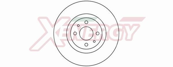 AP XENERGY X602014: Bremsscheibe Ø: 284mm, Belüftet, Ø: 284mm, lackiert