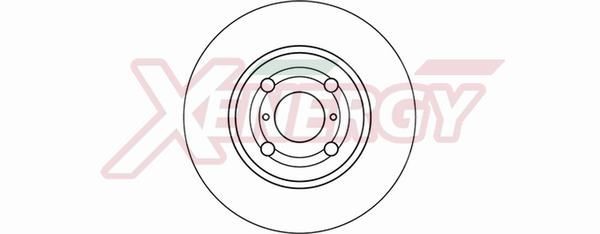 AP XENERGY X602147: Piduriketas Ø: 258mm, õhutusega, Ø: 258mm, värvitud
