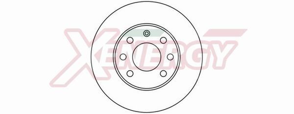 AP XENERGY X602159: Disc de frână Ř: 240mm, ventilat, Ř: 240mm, lacuit