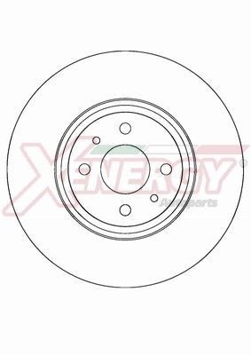 AP XENERGY X602305: Piduriketas Ø: 284mm, õhutusega, Ø: 284mm, värvitud