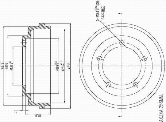 AP XENERGY X654314: Piduritrummel 254mm