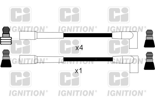 QUINTON HAZELL XC204: Augstsprieguma vadu komplekts 310mm, CI