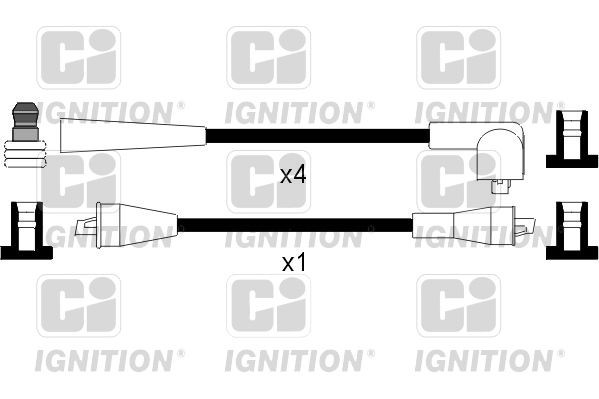 QUINTON HAZELL XC209: Kit cavi candele 435mm, CI