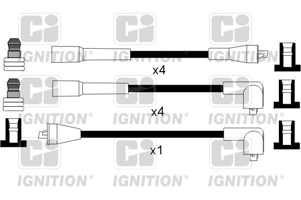 QUINTON HAZELL XC771: Kit de câbles d'allumage 450mm, CI