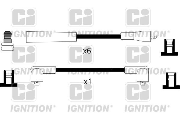 QUINTON HAZELL XC974: Kit de câbles d'allumage 200mm, CI