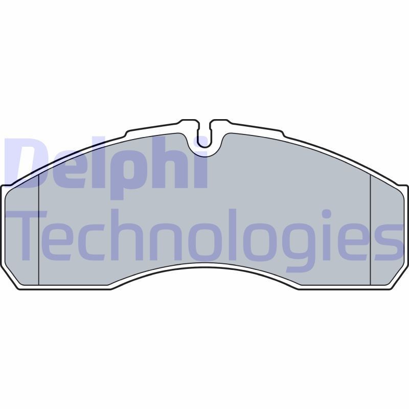 DELPHI LP3541: Kit pastiglie freni con accessori, senza lamierino anticigolío