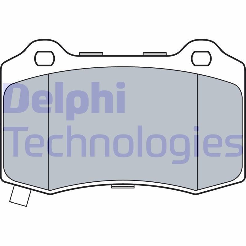 DELPHI LP3547: Kit pastiglie freni senza accessori, con lamierino anticigolío