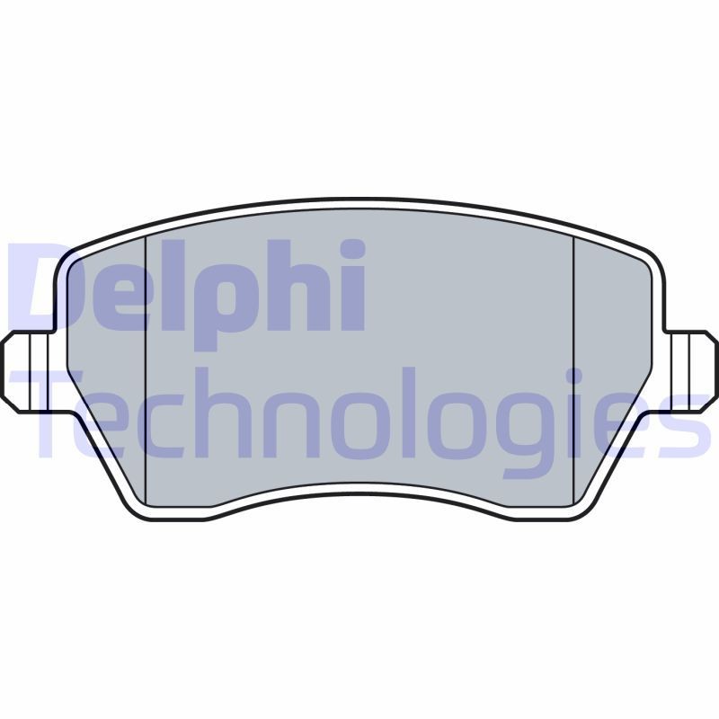 DELPHI LP3550: Piduriklotsid ilma lisavarustuseta, koos kokkusurumisvastase plekiga