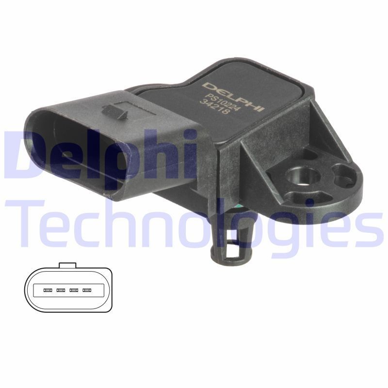 DELPHI PS10224: Capteur de pression, servofrein