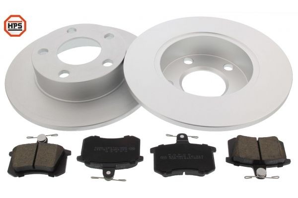 MAPCO 47861HPS: Pidurikomplekt, ketaspidur Tagasild, Ø: 245mm, täis