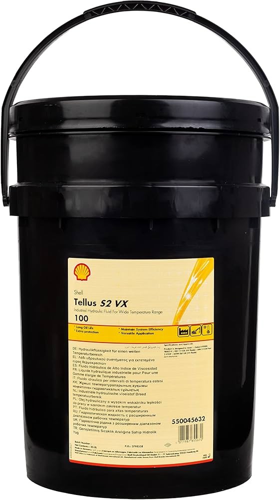 SHELL 550045632: Hüdraulikaõli Tellus S2 VX 100 Tellus, S2 VX 100