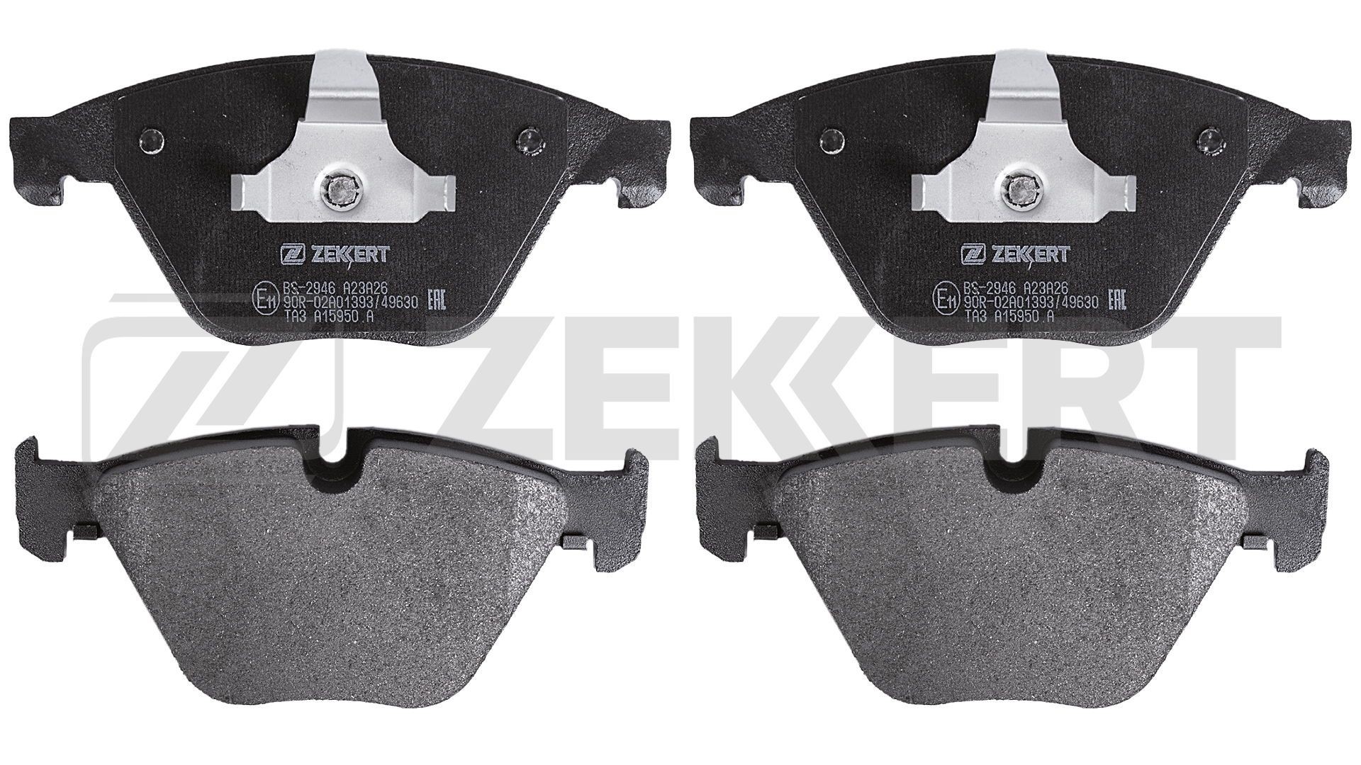 ZEKKERT BS-2946: Plăcuțe de frână punte fata, cu clema piston