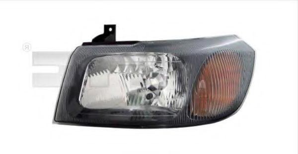 TYC 20-0066-15-2: Far stanga, H4, cu suport bulb, fara motor electric