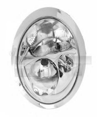 TYC 20-0316-05-9: Far stanga, H7/H7, cu motor electric, cu suport bulb