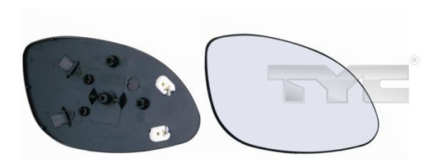TYC 325-0043-1: Peegliklaas, Välispeegel paremal