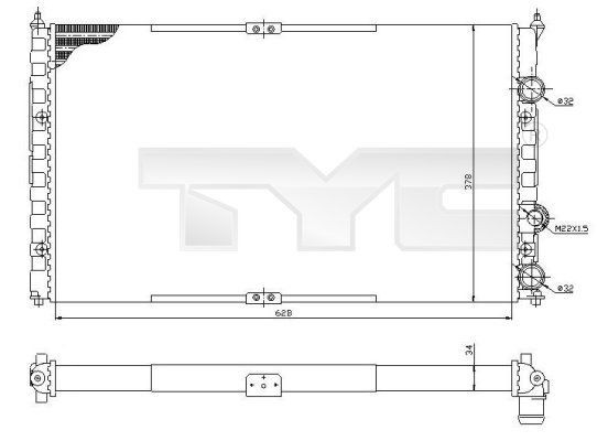 TYC 737-0057: Radiatore motore
