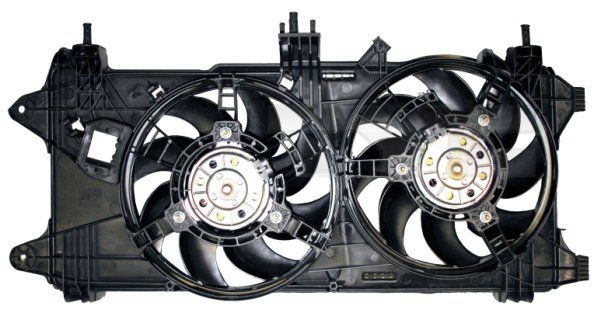 TYC 809-1009: Ventilator, radiator 275mm, cu rama aerisire radiator