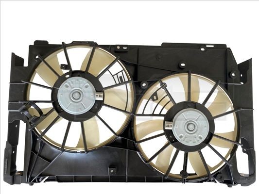 TYC 836-0016: Motoventilateur 335mm, avec cadre du ventilateur de radiateur (encadrement)
