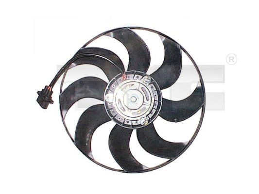 TYC 837-1001: Ventilator, radiator 390mm, fara rama aerisire radiator