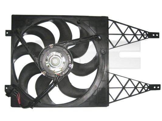 TYC 837-1004: Motoventilateur 390mm, avec cadre du ventilateur de radiateur (encadrement)