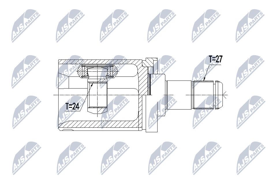 NTY NPW-BM-059: Set articulatie, planetara Axa fata stanga