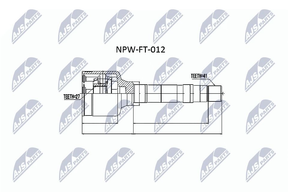 NTY NPW-FT-012: Liigendlaager, veovõll kastipoolselt