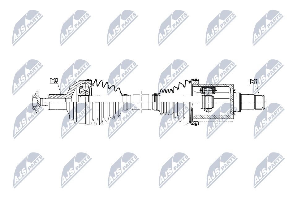 NTY NPW-ME-078: Veovõll esisild paremal, 552mm