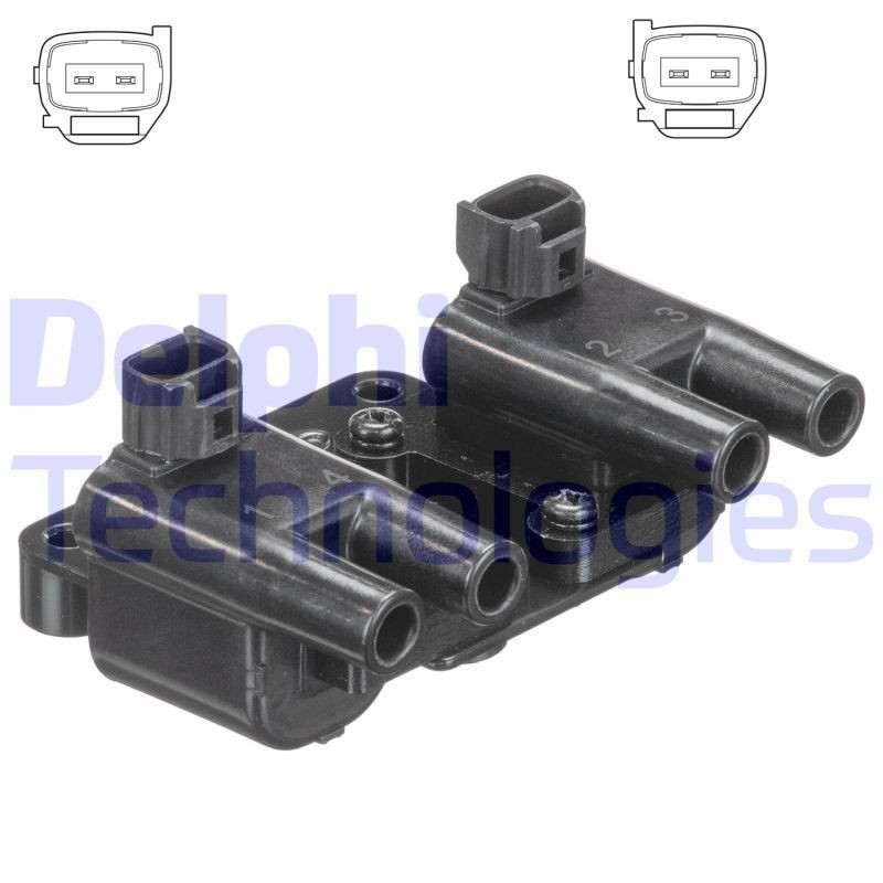 DELPHI GN10581-12B1: Süütepool 12V, 4-poolsus