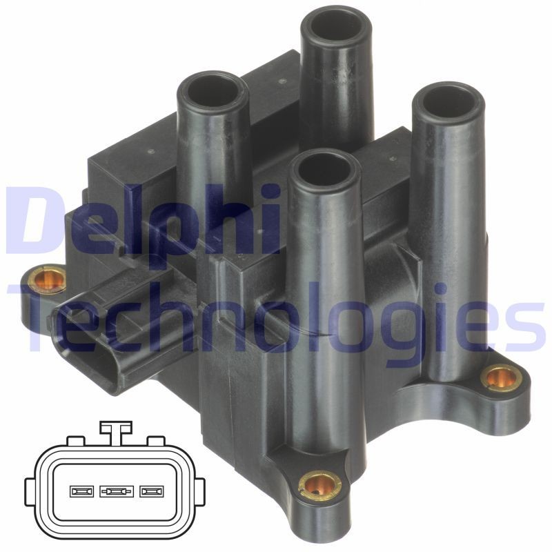 DELPHI GN10832-12B1: Süütepool 12V, 3-poolsus