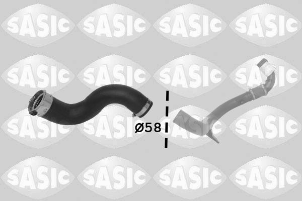 SASIC 3334049: Pūtes sistēmas gaisa caurule Starpdzesētājs, Ieeja