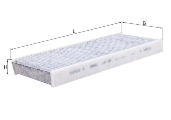 MAHLE ORIGINAL LAK 289: Filtro abitacolo Filtro al carbone attivo