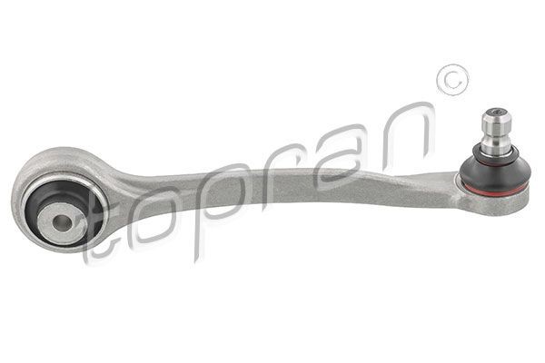 TOPRAN 629 716: Draagarm Achter, Bovenaan, Vooras rechts, Aluminium, Met rubberlager, Met draag/-stuur gewricht