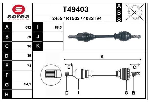 EAI T49403: Planetara 692mm