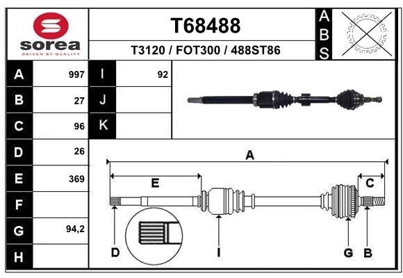 EAI T68488: Planetara 997mm