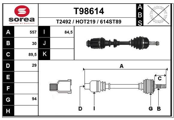 EAI T98614: Planetara 557mm