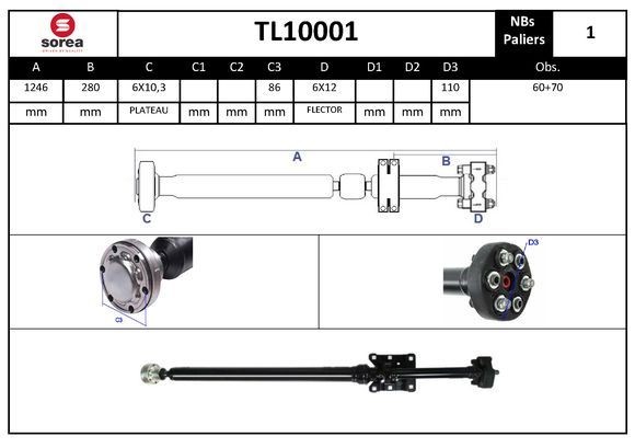 EAI TL10001: Albero trasmissione