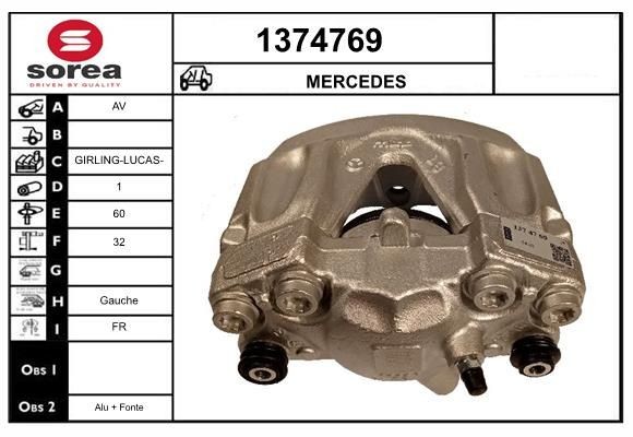 SNRA 1374769: Etrier de frână