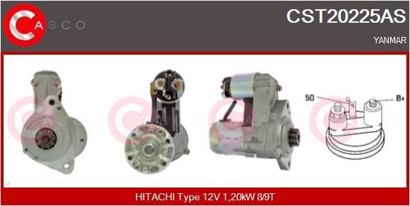 CASCO CST20225AS: Starter 1,20kW