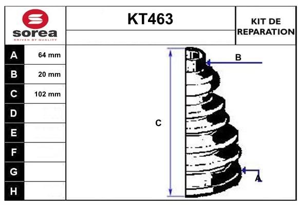SERA KT463: Ansamblu burduf, articulatie planetara