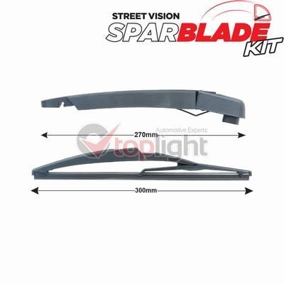 AE TOPLIGHT TRA-D1L1: Kit de bras d'essuie-glace, nettoyage des vitres