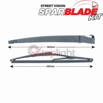 AE TOPLIGHT TRA-M8A1: Kit de bras d'essuie-glace, nettoyage des vitres