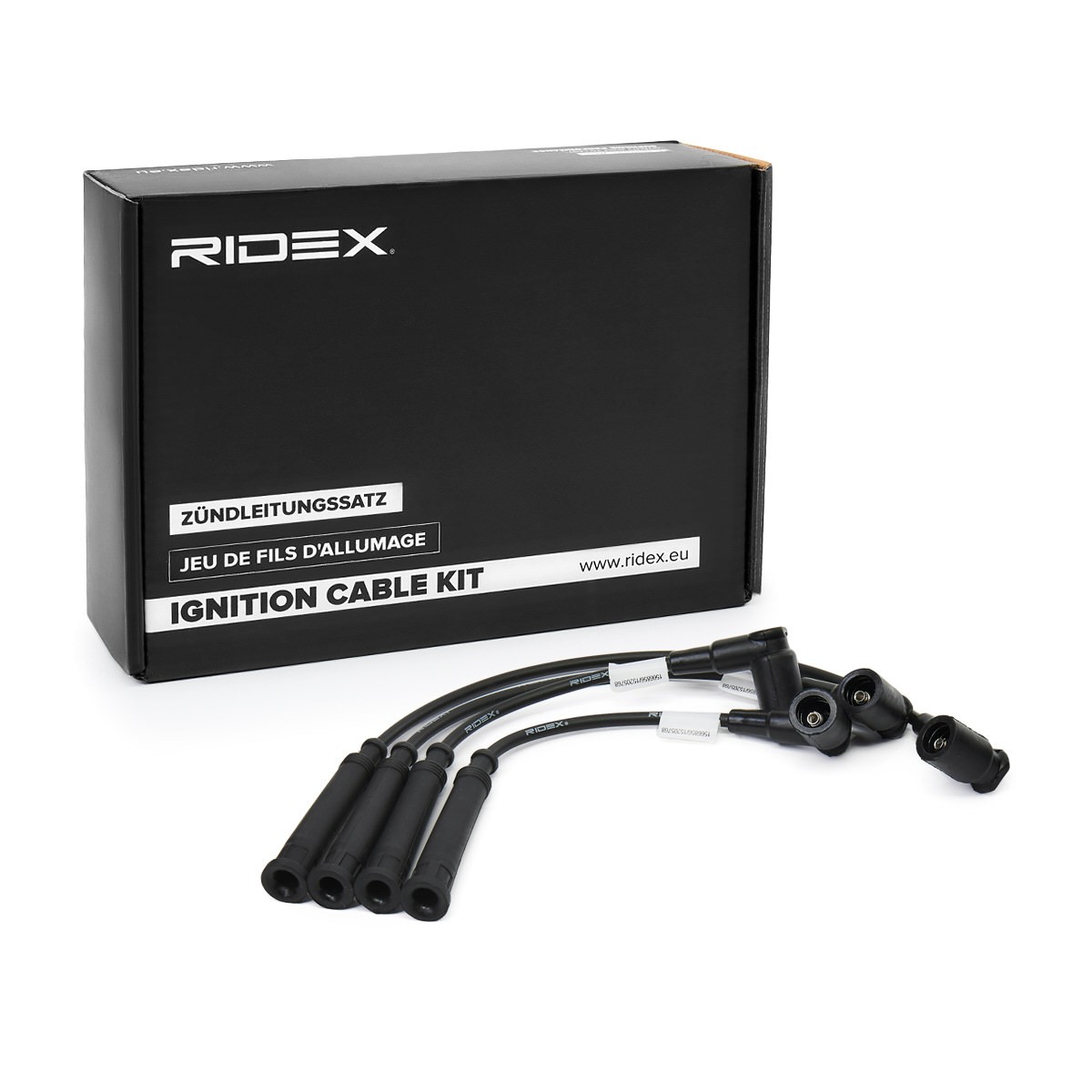 RIDEX 685I0334: Set cablaj aprinder negru, 300mm