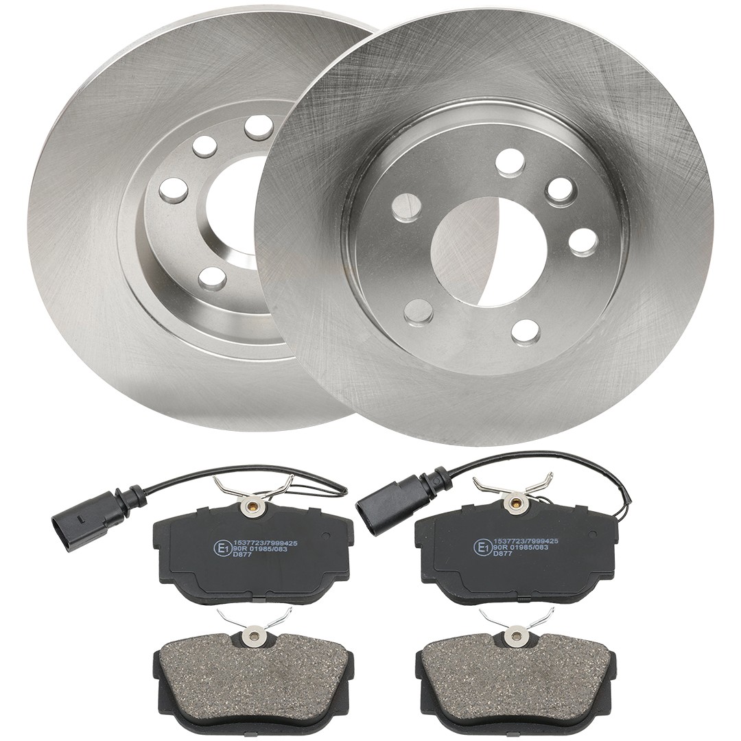 RIDEX 3405B0322: Pidurikomplekt, ketaspidur Tagasild, Ø: 280mm, täis, koos pidurisadula kruvidega