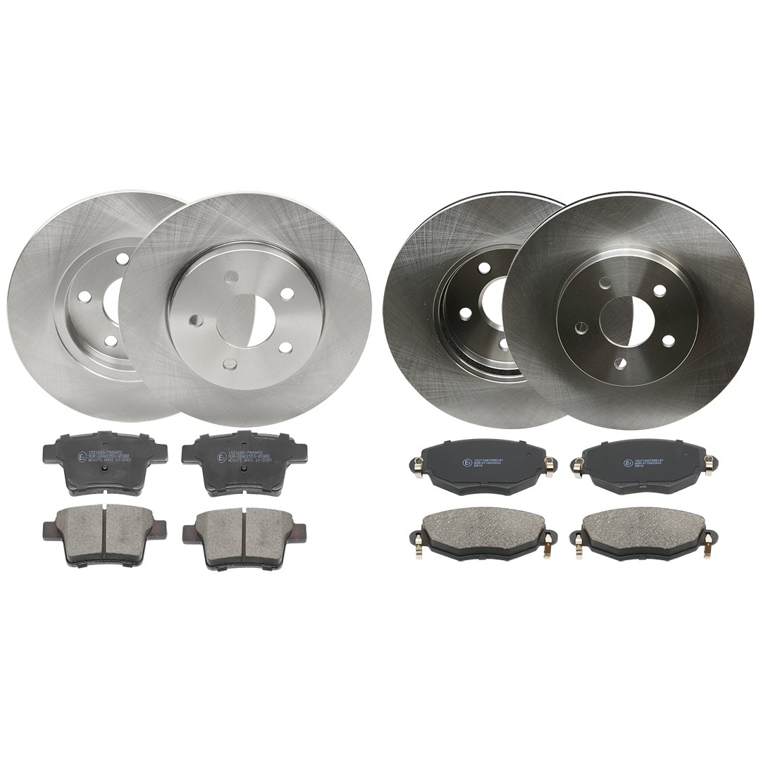 RIDEX 3405B0349: Pidurikomplekt, ketaspidur Esisild, Tagasild, Ø: 300, 280mm, sisemine õhutus, täis