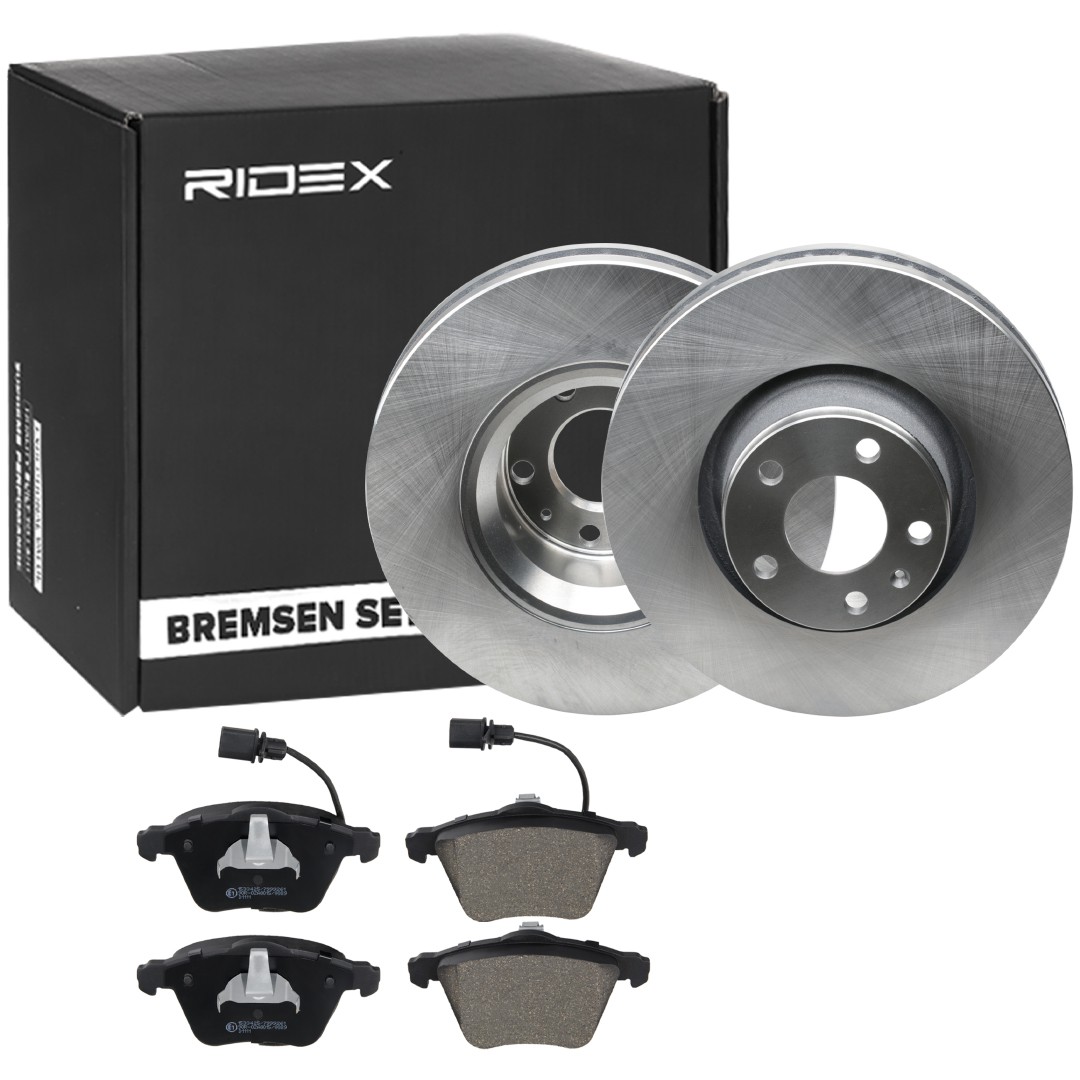 RIDEX 3405B0351: Pidurikomplekt, ketaspidur Esisild, Ø: 321,0mm, sisemine õhutus
